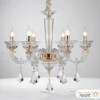 ۷۱۲۷ لوستر نئوکلاسیک ۸ شاخه مدل میرانو با بدنه تمام کریستال
