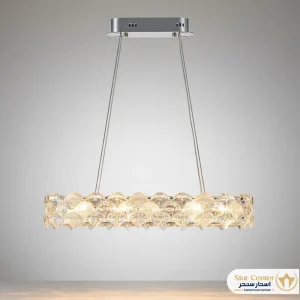 لوستر لاینر تمام کریستال مدل لومینارا با نور SMD