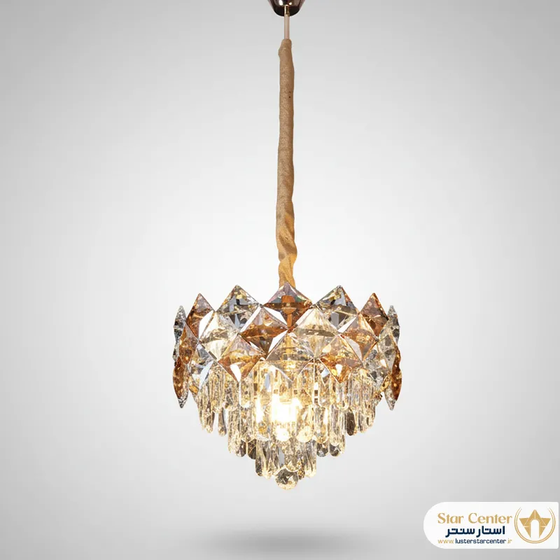 لوستر مدرن شاندلیا با نور یکنواخت لاینر