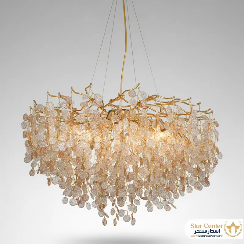 لوستر درختی Roselune رزلون با شاخههای کریستالی