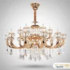۶۲۳۲-۱۲+۶ لوستر کلاسیک ۸ شاخه آورلیس با آبکاری نقره ای