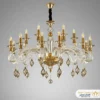 ۶۶۱۳-۱۲+۶ مدل نقرهای لوستر نئوکلاسیک آرکادیا با کریستال دست ساز