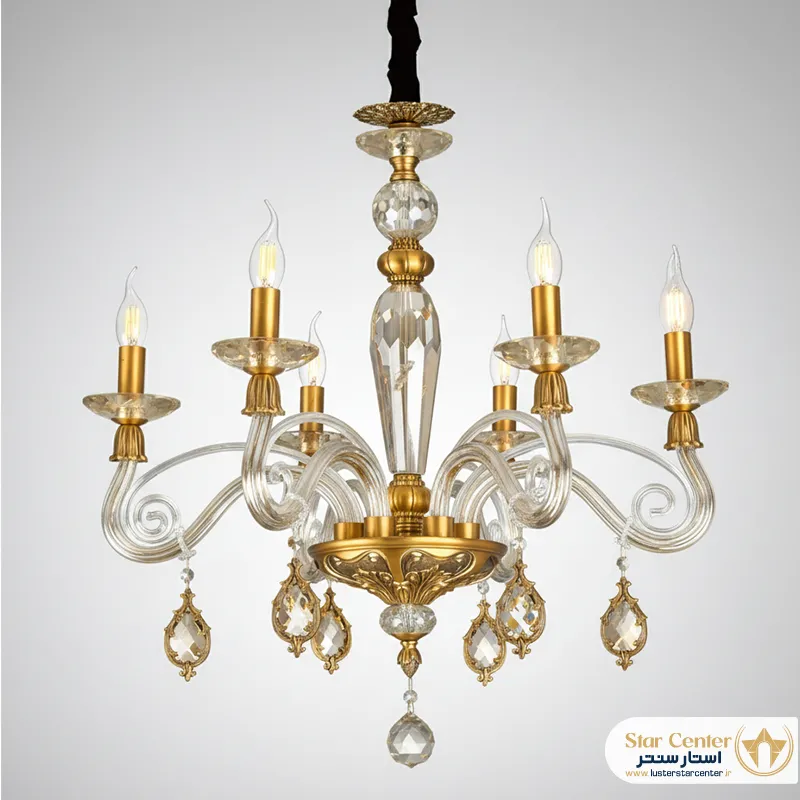 جزئیات طراحی بدنه فلزی و پوشش مقاوم لوستر آرکادیا