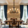 نورپردازی سالن پذیرایی با لوستر نیوکلاسیک المانور