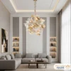 ۷۲۳۲-12Ph دکوراسیون اتاق نشیمن با لوستر مدرن و خاص پتالیا