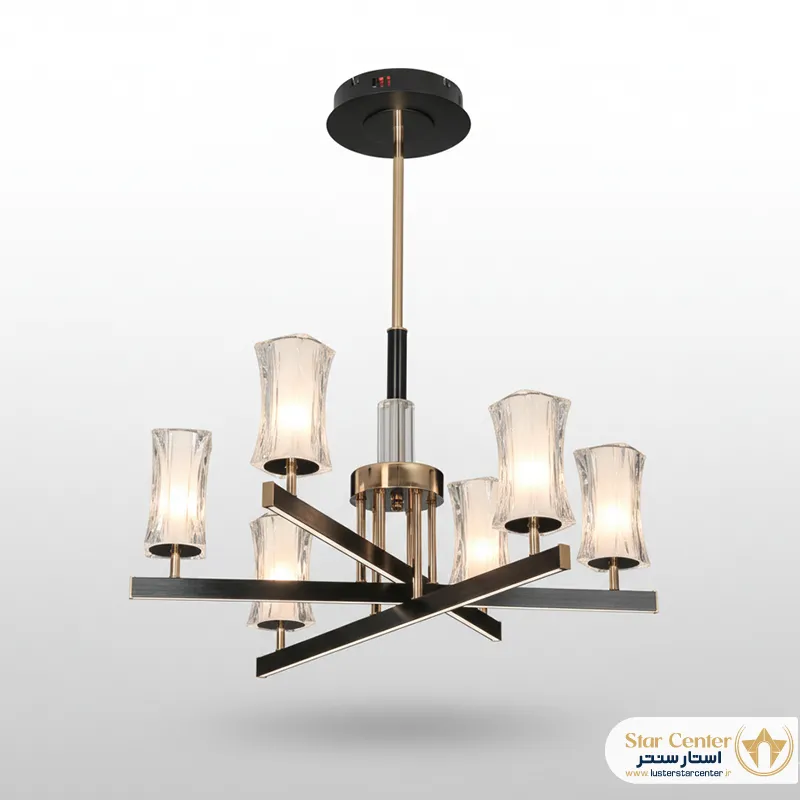 لوستر فلکسی و آلومینیومی ناریا با نور SMD