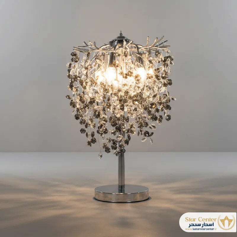 جزئیات شاخههای قابل تنظیم و کریستالهای آباژور نئوکلاسیک لیفوریا