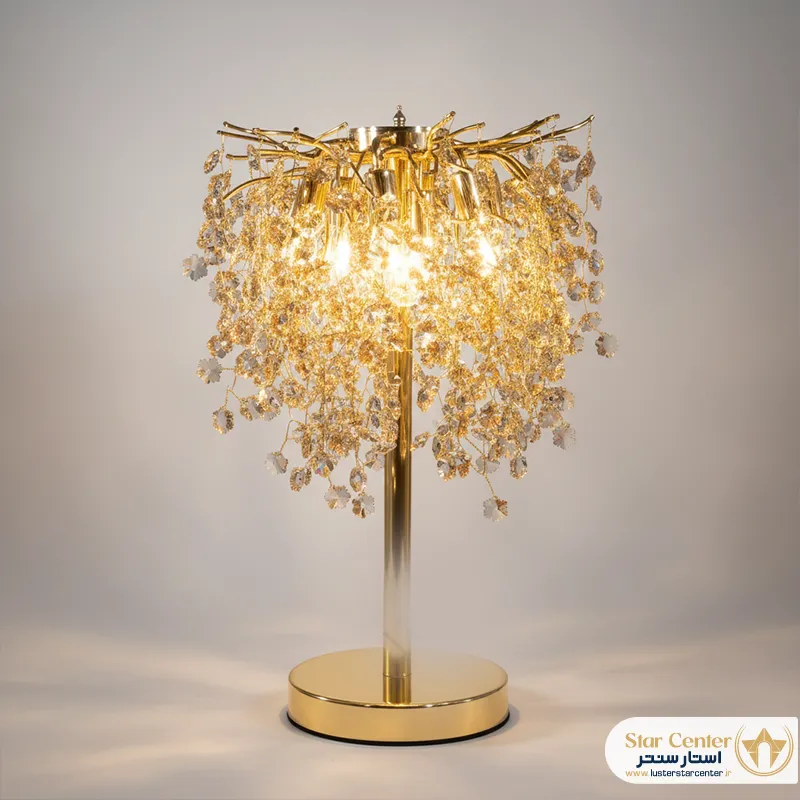 جزئیات شاخههای قابل تنظیم و کریستالهای آباژور نئوکلاسیک لیفوریا